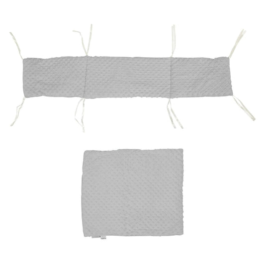 2pc Dimple Crib/Cradle Quilt & Bumper Bedding Set