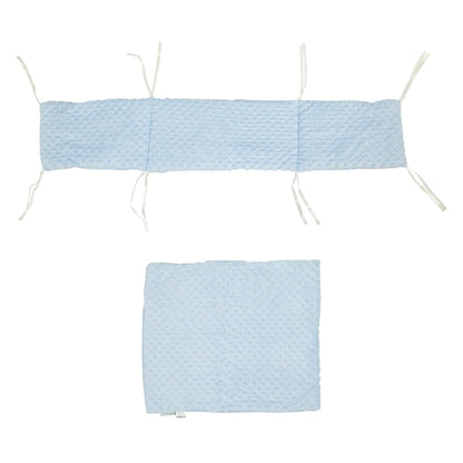 2pc Dimple Crib/Cradle Quilt & Bumper Bedding Set